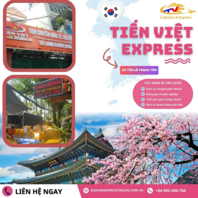 Tiến Việt Express - Giải Pháp Gửi Hàng Đi Hàn Quốc Từ TPHCM: Nhanh Chóng, Đáng Tin Cậy và Hiệu Quả Hãy đến với Tiến Việt Express - đơn vị chuyển phát nhanh đáng tin cậy, đảm bảo hàng hóa của bạn đến nơi an toàn và đúng thời gian. Với kinh nghiệm lâu năm, chúng tôi cam kết mang đến giải pháp vận chuyển tối ưu, tiết kiệm thời gian và chi phí cho bạn. Các Dịch Vụ Gửi Hàng Đa Dạng Tại Tiến Việt Express ￼￼￼ Tại Tiến Việt Express, chúng tôi cung cấp nhiều dịch vụ gửi hàng đi Hàn Quốc, phù hợp với các nhu cầu khác nhau của khách hàng: ￼ Gửi Hàng Bằng Máy Bay: Phù hợp với hàng nhẹ, giá trị cao, cần gửi nhanh như máy tính, thuốc men, đồ ăn, mỹ phẩm. Thời gian vận chuyển từ 2 – 5 ngày với các hãng bay uy tín như DHL, UPS, Fedex. ￼ Gửi Hàng Bằng Tàu Biển: Lựa chọn lý tưởng cho hàng cồng kềnh, không cần gấp, ưu tiên giá rẻ. Thời gian vận chuyển từ 9 – 18 ngày, tiết kiệm chi phí. ￼ Gửi Hàng Xách Tay: Dịch vụ ký gửi lên máy bay qua Hàn Quốc, thời gian vận chuyển từ 1 – 3 ngày, phù hợp với hàng nhẹ nhưng số lượng không nhiều. ￼ Bảng Giá Cạnh Tranh ￼ Chúng tôi cung cấp bảng giá gửi hàng từ Việt Nam đi Hàn Quốc bắt đầu từ ngày 01.03.2024 như sau: ￼ Giá vận chuyển: Từ 85.000 đồng tới 630.000 đồng /1 KG, giá cước giảm khi gửi hàng càng nặng. ￼ Chi phí gửi hàng về nông thôn cao hơn thành phố và thời gian gửi lâu hơn. ￼ Lợi Ích Khi Lựa Chọn Tiến Việt Express ￼ ￼ Dịch Vụ Chuyển Phát Nhanh: Đảm bảo giao hàng nhanh chóng và an toàn. Thời Gian Giao Hàng Chính Xác: Cam kết giao hàng đúng thời gian, giảm thiểu thời gian chờ đợi. ￼ Giá Cả Cạnh Tranh: Giá cả hợp lý và linh hoạt, giúp tiết kiệm chi phí. ￼ Dịch Vụ Khách Hàng Tận Tâm: Đội ngũ nhân viên chuyên nghiệp, sẵn sàng hỗ trợ và giải đáp mọi thắc mắc. ￼ Dịch Vụ Đa Dạng: Cung cấp nhiều loại hình vận chuyển phù hợp với từng nhu cầu. ￼ Đóng Gói Chuyên Nghiệp: Đảm bảo hàng hóa được bảo vệ tốt nhất trong quá trình vận chuyển. ￼￼￼Đăc biệt: ￼ và ￼ fanpage và Share page về trang cá nhân - Giảm ngay 100k! ￼Check-in và gửi hàng tại công ty - Nhận ngay ưu đãi giảm 100k! ￼ Còn nhiều ưu đãi đặc biệt dành cho khách hàng của Tiến Việt Express Liên hệ ngay để được tư vấn chi tiết và nhận báo giá tốt nhất! ￼￼ ￼ Liên Hệ ￼ ￼ Hotline Hỗ Trợ 24/7: 090 189 91 78 ￼ Call Center: 1900 299 293 ￼ Chăm Sóc Khách Hàng: 028 3636 9696 (Giờ hành chính) ￼ Địa chỉ tại HCM: 94 Thân Nhân Trung, P.13, Q.Tân Bình, Tp.HCM ￼ Địa chỉ tại Hà Nội: Số 8 Ngõ 38 Đặng Thùy Trâm, Phường Dịch Vọng Hậu, Quận Cầu Giấy, Hà Nội ￼ Địa chỉ tại Cần Thơ: 520 Nguyễn Văn Linh, Phường Long Hoà, Bình Thuỷ, TP Cần Thơ ￼ Địa chỉ tại An Giang: Số 5 đường Hùng Vương, thị trấn Tri Tôn, tỉnh An Giang. Tiến Việt Express luôn sẵn sàng đồng hành cùng khách hàng trên hành trình gửi hàng đi Hàn Quốc, đảm bảo sự an tâm và hài lòng tuyệt đối. Hãy liên hệ ngay với chúng tôi để được tư vấn và sử dụng dịch vụ tốt nhất!