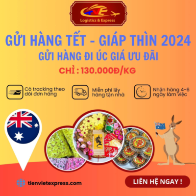 ✈ Tiến Việt Express - Dịch vụ vận chuyển quốc tế chuyên nghiệp với giá siêu tốt mọi thời điểm! 🔥 GIÁ CỰC SỐC 130.000 VND/KG 👉 Áp dụng giá cho hàng gửi từ 21kg trở lên. 👉 Giá khuyến mãi áp dụng cho hàng QUẦN ÁO, THỰC PHẨM, MỸ PHẨM. 📦 Tiến Việt Express nhận gửi đa dạng mặt hàng từ DỄ đến "CỰC KHÓ": Mỹ phẩm, hàng chất lỏng, hàng có MSDS… 🎯 Chuyến bay hàng ngày, thời gian vận chuyển chỉ từ 4-7 ngày. Tracking Online giúp bạn theo dõi lộ trình di chuyển của hàng hóa. 🎯 Tư vấn miễn phí 24/7, miễn phí nhãn mác, bao bì, đóng thùng chuẩn hãng bay. 🎯 An tâm với dịch vụ chuyên nghiệp: Hỗ trợ thủ tục hải quan và tư vấn lựa chọn đúng để hàng được đến nơi an toàn và trọn vẹn. 🌍 Tại sao bạn không tận dụng cơ hội này để gửi hàng kinh doanh, tiêu dùng hoặc chăm sóc người thân và bạn bè đang ở nước ngoài! 🔺 Đừng chần chừ! Liên hệ ngay với chúng tôi để tìm hiểu thêm về giá cả và cách thức gửi hàng. Hãy lựa chọn sự tiết kiệm và tin cậy với Tiến Việt Express. 📞 Liên hệ ngay với chúng tôi để được hỗ trợ