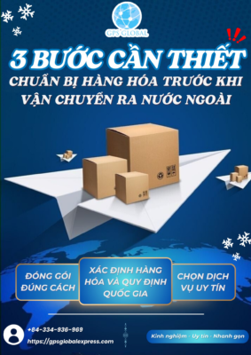 GPS GLOBAL EXPRESS - 3 BƯỚC ĐƠN GIẢN ĐỂ GỬI HÀNG QUỐC TẾ HIỆU QUẢ 📦 Gửi hàng hóa quốc tế tưởng chừng phức tạp, nhưng với sự hỗ trợ từ 𝐆𝐏𝐒 𝐆𝐥𝐨𝐛𝐚𝐥 𝐄𝐱𝐩𝐫𝐞𝐬𝐬, mọi việc trở nên dễ dàng hơn bao giờ hết. Chỉ với 3 bước cơ bản, bạn hoàn toàn có thể đảm bảo hàng hóa được vận chuyển nhanh chóng, an toàn và đúng quy định! 1️⃣ Đóng gói đúng cách Việc đóng gói là bước đầu tiên và quan trọng nhất để bảo vệ hàng hóa trong suốt hành trình. Hãy sử dụng vật liệu như mút xốp, bọt khí hoặc thùng carton chắc chắn để đảm bảo an toàn tối đa, đặc biệt với các mặt hàng dễ vỡ. 2️⃣ Xác định hàng hóa và quy định quốc gia Mỗi quốc gia đều có các quy định nhập khẩu riêng. Đừng quên tìm hiểu kỹ thông tin và chuẩn bị đầy đủ giấy tờ như chứng nhận xuất xứ, hóa đơn hay giấy phép nhập khẩu để đảm bảo quá trình vận chuyển không gặp trở ngại. 3️⃣ Chọn dịch vụ vận chuyển uy tín 𝐆𝐏𝐒 𝐆𝐥𝐨𝐛𝐚𝐥 𝐄𝐱𝐩𝐫𝐞𝐬𝐬s – với kinh nghiệm và sự tận tâm, là đối tác tin cậy để đảm bảo hàng hóa của bạn được giao đến đúng nơi, đúng thời gian và trong tình trạng nguyên vẹn. Chúng tôi cam kết mang đến dịch vụ chất lượng cao, đáp ứng mọi nhu cầu vận chuyển quốc tế.