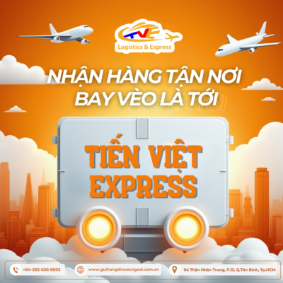 TIEN VIET EXPRESS - Leading Logistics & Express solutions, delivering DOOR-TO-DOOR PICKUP - ARRIVING IN A FLASH! ✨ With Tien Viet Express, sending and receiving goods becomes easier than ever: ✅ Maximum Convenience: We pick up your goods right at your doorstep, saving you time and effort. No need to worry about traveling or carrying bulky cargo. ✅ Super-Speed Shipping: our commitment: your goods will be transported quickly to their destination, ensuring on-time delivery. ✅ Professional Service: Dedicated and experienced staff, ready to assist you at all times. ✅ Diverse Services: Serving all shipping needs from ordinary goods to special goods, both domestically and internationally. COMPETITIVE PRICING – MEETING ALL CUSTOMER NEEDS We offer affordable and optimized pricing, allowing you to send goods internationally at the best rates. (https://www.guihangdinuocngoai.com.vn) 🎁 EXCLUSIVE PROMOTIONS: 🎀 Exciting discounts : Enjoy attractive promotions on international shipping, helping you save costs. 🎁 Special gifts: Every shipment gives you a chance to receive adorable gifts 🎊 from Tien Viet Express as a heartfelt thank you to our customers. 🆓 Free Consultation: Our dedicated team of experts will help you choose the perfect shipping solution. Contact us now for more details about: Shipping Rates: Depending on weight and distance 💲. Delivery Time: Estimated delivery time will be provided to you (24/7) ⏰. Shipping Process: We will guide you through the simplest way to send your goods 👨‍🔧. 📞 24/7 Hotline: : +84-283-636-9693 ☎️ Call Center: 1900 299 293 📧 Customer Care: 028 3636 9696 (Office hours) 🏢 Locations: Ho Chi Minh City: 94 Than Nhan Trung, Ward 13, Tan Binh District, Ho Chi Minh City. Hanoi: 8 Ngo 38 Dang Thuy Tram, Dich Vong Hau Ward, Cau Giay District, Ha Noi City. Can Tho: 520 Nguyen Van Linh, Long Hoa Ward, Binh Thuy District, Can Tho City. An Giang: 5 Hung Vuong Street, Tri Ton Town, An Giang Province. Tien Viet Express - Fast, global delivery to every corner of the world! 📢 #TienVietExpress #GuiHangQuocTe #VanChuyenQuocTe #GửiHàngQuốcTế #ChuyểnPhátQuốcTế #DịchVụChuyểnPhátNhanhQuốcTế #NhanhChong #AnToan #UyTin #ChuyenNghiep #GiaRe #GửiHàngSiêuTốc #TheoDõiĐơnHàng247 #MiễnPhíĐóngGói #VậnChuyểnAnToàn #FreePickup #Express #GuiHangDiNuocNgoaiGiaRe #GuiHangDiMy #GuiHangDiCanada #GuiHangDiUc #FedEx #DHL #UPS #TNT #GiaTocVanChuyen #guihangsingapore #vanchuyensinagpore #tienvietexpress #giaohangsieutoc #vanchuyenuytin #vanchuyenmalaysia #guihangnhatban #chuyenphatnhanhnhatban #vanchuyenhangnhatban