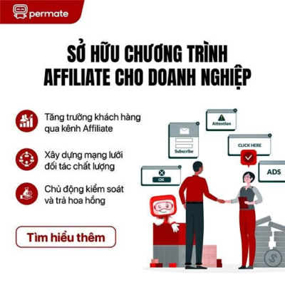 Sở hữu ngay chương trình Affiliate – Tạo đà bứt phá cho doanh nghiệp của bạn! Hàng ngàn thương hiệu đã và đang tận dụng Affiliate Marketing để mở rộng thị phần và gia tăng doanh số. Bạn đã sẵn sàng tham gia chưa? - Tăng trưởng khách hàng nhanh chóng mà không cần đầu tư lớn - Xây dựng mạng lưới đối tác uy tín giúp lan tỏa thương hiệu - Chủ động kiểm soát hoa hồng và tối ưu hiệu quả bán hàng Bắt đầu ngay hôm nay để không bỏ lỡ xu hướng marketing thông minh này!