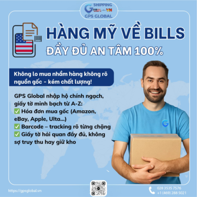 📦 GPS GLOBAL - HÀNG MỸ VỀ - BILLS ĐẦY ĐỦ, AN TÂM 100%! Bạn muốn order iPhone, sneaker Nike, mỹ phẩm Sephora hay vitamin chuẩn Mỹ? 👉 Đừng lo mua nhầm hàng không rõ nguồn gốc, kém chất lượng! GPS Global nhập hộ chính ngạch, giấy tờ minh bạch từ A-Z: ✅ Hóa đơn mua gốc (Amazon, eBay, Apple, Ulta…) ✅ Barcode – tracking rõ từng chặng ✅ Giấy tờ hải quan đầy đủ, không sợ truy thu hay giữ kho 📞 LIÊN HỆ NGAY: 📞 Hotline Việt Nam: 028 3535 7576 📞Hotline Quốc tế: +1 (469) 288 5021 🌐 Web: gpsglobal.vn 🏢 Địa chỉ: HCM: 93 Trần Văn Dư, Phường 13, Quận Tân Bình, TP HCM HN: Tầng 2, Số 8, Ngõ 38 Phố Đặng Thùy Trâm, Phường Dịch Vọng Hậu, Quận Cầu Giấy, TP Hà Nội Cần Thơ: Số 520 Nguyễn Văn Linh, Long Hoà, Bình Thuỷ, TP Cần Thơ An Giang: Số 5, Đường Hùng Vương, Thị trấn Tri Tôn, Tỉnh An Giang 👉 COMMENT "GPS" HOẶC INBOX NGAY – ĐỘI NGŨ CHUYÊN NGHIỆP SẼ LIÊN HỆ BẠN SỚM NHÂT!!