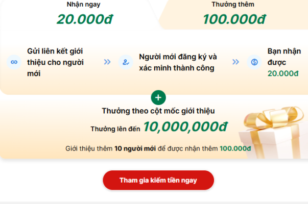 Cơ hội KIẾM TIỀN LÊN ĐẾN HÀNG TRĂM TRIỆU ĐỒNG đã tới! Bạn sẽ nhận 20K NGAY LẬP TỨC khi bạn giới thiệu được 1 lượt đăng ký thành công trên Permate ( Tài khoản giới thiệu của bạn và người bạn mời cần được Verify) và +100K cho mỗi chuyển đổi do người bạn mời tạo ra 🎯 VÌ SAO KHÔNG THỂ BỎ QUA CHIẾN DỊCH REFFERAL CỦA PERMATE: ✅ Tài khoản được giới thiệu KHÔNG CẦN phát sinh chuyển đổi – Nhận tiền dễ như trở bàn tay! ✅ Permate hỗ trợ từ a-z từ quy trình tham gia đến hỗ trợ tài liệu truyền thông. ⏰ GIỚI THIỆU CÀNG NHIỀU - NHẬN TIỀN CÀNG KHỦNG #Permate #Santiepthilienket #Permatereferral