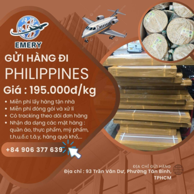 𝑮𝒖̛̉𝒊 𝑯𝒂̀𝒏𝒈 Đ𝒊 𝑷𝒉𝒊𝒍𝒊𝒑𝒑𝒊𝒏𝒆𝒔 𝑵𝒉𝒂𝒏𝒉 𝑪𝒉𝒐́𝒏𝒈 𝑻𝒂̣𝒊 𝐄𝐌𝐄𝐑𝐘! Bạn cần gửi hàng hóa đến Úc mà không muốn mất thời gian và công sức? Hãy đến với EMERY - đơn vị vận chuyển quốc tế uy tín hàng đầu! Tại sao chọn chúng tôi? - Vận chuyển nhanh chóng: Chỉ từ 4-6 ngày, hàng hóa của bạn sẽ đến tay người nhận! - Giá cả cạnh tranh: Gửi hàng đi Úc mà không lo về chi phí! chỉ 195.000đ/kg gửi càng nhiều giá càng giảm - Hỗ trợ 24/7: Đội ngũ nhân viên chuyên nghiệp, tận tình tư vấn và hỗ trợ bạn mọi lúc. - Theo dõi đơn hàng: Theo dõi hành trình của hàng hóa chỉ với một cú nhấp chuột! ------------------------------------------------------ 𝐂𝐎̂𝐍𝐆 𝐓𝐘 𝐓𝐍𝐇𝐇 𝐄𝐌𝐄𝐑𝐘 - 𝑭𝒍𝒚𝒊𝒏𝒈 𝒊𝒏 𝒕𝒉𝒆 𝒘𝒐𝒓𝒍𝒅 📞 𝐇𝐎𝐓𝐋𝐈𝐍𝐄 : +84906 377 638 𝓜𝓼.𝓒𝓱𝓲 (𝐏𝐇𝐎𝐍𝐄/𝐙𝐀𝐋𝐎/𝐖𝐇𝐀𝐓𝐒𝐀𝐀𝐏/𝐕𝐈𝐁𝐄𝐑) Địa chỉ gửi hàng: 🏠Địa chỉ HCM : 93 TRẦN VĂN DƯ , PHƯỜNG TÂN BÌNH, TPHCM #vanchuyenquocte #chuyenphatnhanhsangHan #emery #guihangdinuocngoai #guihangdimalaysia #vanchuyenquocte #chuyenphatnhanhsangHan #guihangViet_Han #tienvietexpress #guihangdinuocngoai #guihangvietmỹ #tienvietexpress #guihangdicanada #guihangdiphilippines #guihangdinuocngoaigiare #guihangdinhatban #guinemdimy #guinemdicanaada #guihangdiuc #guihangdinuocngoaigiare #guihangdinuocngoai #vanchuyengiare #vanchuyenhangdinuocngoai #tienvietvanchuyen #dhl #ups #fedex #chuyentuyen