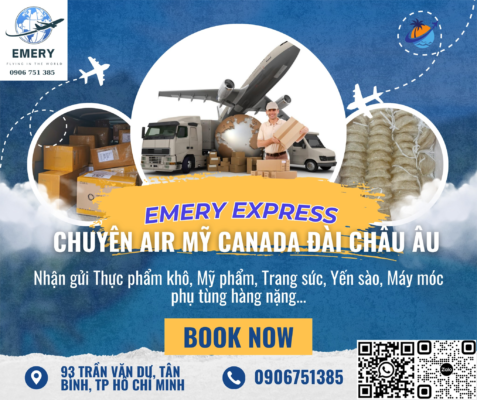 EMERY Express – Dịch vụ gửi hàng từ Việt Nam đi Mỹ Úc CA EU từ 195K NHANH – AN TOÀN – GIÁ CỰC TỐT! 🎁 Quà tặng, đồ cá nhân, thực phẩm, thuốc, mỹ phẩm... 📦 Hàng kinh doanh, hàng số lượng lớn, hàng có pin... 🚀DỊCH VỤ CHUYÊN NGHIỆP: ✅ Vận chuyển 3–7 ngày ✅ Miễn phí đóng gói – Nhận hàng tận nơi toàn quốc ✅ Giá tốt theo mốc: 5kg – 10kg – 21kg – 50kg… ✅ Hỗ trợ đầy đủ giấy tờ, thủ tục hải quan rõ ràng ✅ Bảo hiểm 100% – Cập nhật hành trình liên tục 📞Hotline/Zalo: 0399 094 876 (LAM) 📍 HCM: 93 Trần Văn Dư, P. Tân Bình 📍 Hà Nội: Số 8, Ngõ 38 Đặng Thùy Trâm, P. Cầu Giấy 🔖#GuiHangDiNuocNgoai #EMERYExpress #GuiHangNhanh #HangKhoCungGui #GiaoNhanTanNoi #VanChuyenQuocTe #BaoHiemHangHoa #DichVuGuiHang