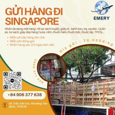 “Đi một ngày đàng, gửi một chuyến hàng – Emery Express gửi Singapore giá rẻ, uy tín vang vang!” Bạn cần gửi quà, hàng hóa sang Singapore? Đừng lo, Emery Express giúp bạn: Gửi hàng nhanh – giá rẻ – bảo đảm an toàn Dịch vụ chuyên nghiệp, tận tâm 24/7 Hỗ trợ thủ tục thông quan dễ dàng, tránh rắc rối Từ Việt Nam đến tận tay bạn bè, người thân bên Singapore – Emery Express làm chuyện nhỏ như chơi! Nhanh lên gọi ngay để nhận ưu đãi cực hấp dẫn nhé! -------------------- 𝐂𝐎̂𝐍𝐆 𝐓𝐘 𝐓𝐍𝐇𝐇 𝐄𝐌𝐄𝐑𝐘 - 𝑭𝒍𝒚𝒊𝒏𝒈 𝒊𝒏 𝒕𝒉𝒆 𝒘𝒐𝒓𝒍𝒅 𝐇𝐎𝐓𝐋𝐈𝐍𝐄 : +84906 377 638 𝓜𝓼.𝓒𝓱𝓲 (𝐏𝐇𝐎𝐍𝐄/𝐙𝐀𝐋𝐎/𝐖𝐇𝐀𝐓𝐒𝐀𝐀𝐏/𝐕𝐈𝐁𝐄𝐑) Địa chỉ gửi hàng: Địa chỉ HCM : 93 TRẦN VĂN DƯ , PHƯỜNG TÂN BÌNH, TPHCM #vanchuyenquocte #chuyenphatnhanhsangHan #emery #guihangdinuocngoai #guihangdimalaysia #vanchuyenquocte #chuyenphatnhanhsangHan #guihangViet_Han #guihangdinuocngoai #guihangvietmỹ #guihangdicanada #guihangdiphilippines #guihangdinuocngoaigiare #guihangdinhatban #guinemdimy #guinemdicanaada #guihangdiuc #guihangdinuocngoaigiare #guihangdinuocngoai #vanchuyengiare #vanchuyenhangdinuocngoai #dhl #ups #fedex #chuyentuyen #emeryshipping #emeryexpress #emeryshippinginternational #emeryworldwide