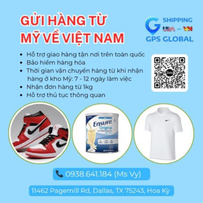 🛒 PURCHASE FROM ANY U.S. WEBSITE – WE BUY FOR YOU! Want to shop from Amazon, eBay, Jomashop, Sephora, Nike, or any U.S. website? Just send us the link – we’ll handle everything from A to Z for you! 🚀 Fast delivery: only 8–12 days 📦 Order tracking website: transparent updates every step of the way ✅ Safe delivery – 100% peace of mind Simply send the link → we give you a detailed quote → you place a deposit → track your order easily 👌👌 📞 Contact us: Hotline/Zalo: 0938 641 184 (Ms. Vy) / 0937 606 439 (Mr. Son) 📍 Address: 11462 Pagemill Rd, Dallas, TX 75243, United States, Texas