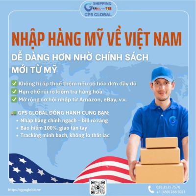 🇺🇸 IMPORTING FROM THE U.S. JUST GOT EASIER – THANKS TO A NEW U.S. POLICY! The U.S. President has just introduced a new import tax adjustment policy, prioritizing official, transparent shipments. Great news for shops and individuals importing goods from the U.S. to Vietnam: ✅ No extra taxes if you have full invoices ✅ Lower risk of customs inspection ✅ Easier imports from Amazon, eBay, and other major U.S. platforms 🚛 GPS GLOBAL IS HERE TO SUPPORT YOU: ✅ Official U.S. imports with full bills and documentation ✅ 100% shipment insurance with door-to-door delivery ✅ Transparent real-time tracking — no worries about lost packages 📞 CONTACT US NOW: 🇻🇳 Vietnam Hotline: 028 3535 7576 🇺🇸 International Hotline: +1 (469) 288 5021 🌐 Website: gpsglobal.vn 🏢 OFFICES: 📍 Ho Chi Minh City: 93 Tran Van Du, Ward 13, Tan Binh District 📍 Hanoi: 2nd Floor, No. 8, Alley 38 Dang Thuy Tram St., Cau Giay District 📍 Can Tho: 520 Nguyen Van Linh St., Long Hoa, Binh Thuy District 📍 An Giang: No. 5 Hung Vuong St., Tri Ton Town, An Giang Province 👉 COMMENT “GPS” or MESSAGE US NOW! Our professional team will contact you shortly to help you import safely and efficiently. #GPSGlobal #InternationalShipping #OfficialImport #GlobalLogistics #ExpressDelivery #ShipFromUS #BuyFromUSA #TrustedService #DHL #FedEx #UPS #TNT #ShipToVietnam #FastAndSafe