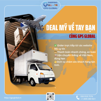 ✈️🇺🇸 DEAL MỸ VỀ TAY BẠN CÙNG GPS GLOBAL 🇻🇳📦 Bạn muốn mua hàng chính hãng từ Mỹ nhưng lo lắng thanh toán và vận chuyển? GPS Global sẽ lo trọn gói cho bạn: ✅ Order trực tiếp từ các website Mỹ uy tín 💳 Thanh toán nhanh chóng, an toàn 🚚 Vận chuyển thẳng về Việt Nam, đúng hẹn 👍Dịch vụ chăm sóc khách hàng tận tình. 👉 Bạn chỉ cần chọn món hàng mình thích, việc còn lại để GPS Global xử lý. 📞 LIÊN HỆ NGAY: 📞 Hotline Việt Nam: 028 3535 7576 📞Hotline Quốc tế: +1 (469) 288 5021 🌐 Web: gpsglobal.vn 🏢 Địa chỉ: HCM: 93 Trần Văn Dư, Phường Tân Bình, TP HCM HN: Tầng 2, Số 8, Ngõ 38 Phố Đặng Thùy Trâm, Phường Cầu Giấy, TP Hà Nội Cần Thơ: Số 520 Nguyễn Văn Linh, P.Bình Thuỷ, TP Cần Thơ An Giang: Số 5, Đường Hùng Vương, Thị trấn Tri Tôn, Tỉnh An Giang 👉 COMMENT "GPS" HOẶC INBOX NGAY – ĐỘI NGŨ CHUYÊN NGHIỆP SẼ LIÊN HỆ BẠN SỚM NHÂT!! #GPSGlobal #GuiHangQuocTe #NhanhChongAnToan #DichVuChuyenPhatNhanh #VanchuyenToanCau