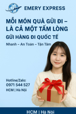🌍 GỬI HÀNG ĐI NƯỚC NGOÀI – CÓ EMERY EXPRESS LO! ✈️ Bạn cần gửi quà cho người thân ở Mỹ, Úc, Canada, Nhật, Hàn…? Hay cần gửi hàng kinh doanh ra quốc tế nhanh – an toàn – tiết kiệm? 👉 Emery Express nhận gửi tất cả: 🍜 Bánh kẹo – Cà phê – Đặc sản Việt 👗 Quần áo – Mỹ phẩm – Hàng kinh doanh ✅ Miễn phí nhận hàng tận nơi (HCM – Hà Nội – Cần Thơ) ✅ Miễn phí đóng gói, hút chân không, làm nhãn dán ✅ Có mã Tracking theo dõi đơn 24/7 ✅ Giao tận tay người nhận ở nước ngoài 📞 Hotline/Zalo: 0971 544 527 (Ms. Yến) ✨ Emery Express – Gửi nhanh, nhận sớm, an tâm tuyệt đối!