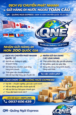 🌍✈️ DỊCH VỤ CHUYỂN PHÁT NHANH & GỬI HÀNG ĐI NƯỚC NGOÀI TOÀN CẦU ✈️🌍 QNE – QUẢNG NGÃI EXPRESS | ĐƠN VỊ VẬN CHUYỂN QUỐC TẾ UY TÍN Bạn đang cần gửi hàng đi nước ngoài nhanh – an toàn – đúng hẹn? Bạn muốn tìm một đơn vị vận chuyển quốc tế uy tín tại Quảng Ngãi? 👉 QNE – Quảng Ngãi Express chính là giải pháp dành cho bạn! ________________________________________ 🚀 CHÚNG TÔI NHẬN GỬI HÀNG ĐI HƠN 200 QUỐC GIA & VÙNG LÃNH THỔ 🇺🇸 Mỹ | 🇨🇦 Canada | 🇦🇺 Úc | 🇯🇵 Nhật | 🇰🇷 Hàn Quốc 🇸🇬 Singapore | 🇩🇪 Đức | 🇫🇷 Pháp | 🇬🇧 Anh | 🌍 Châu Âu – Châu Á – Châu Mỹ – Châu Úc… ________________________________________ 📦 DỊCH VỤ CHUYỂN PHÁT NHANH QUỐC TẾ ✔️ Gửi hồ sơ, chứng từ, giấy tờ quan trọng ✔️ Gửi hàng hóa cá nhân, quà tặng, hàng kinh doanh ✔️ Thời gian vận chuyển nhanh, theo dõi hành trình 24/7 ✔️ Kết nối trực tiếp với các hãng vận chuyển quốc tế lớn ________________________________________ 📦 NHẬN GỬI ĐA DẠNG CÁC LOẠI HÀNG ✅ Thực phẩm khô, đặc sản địa phương ✅ Mỹ phẩm, quần áo, giày dép ✅ Hàng tiêu dùng, đồ gia dụng ✅ Hàng kinh doanh, hàng xuất khẩu 👉 Tư vấn kỹ trước khi gửi – hạn chế tối đa rủi ro thông quan ________________________________________ 💼 VÌ SAO NÊN CHỌN QNE – QUẢNG NGÃI EXPRESS? ⭐ Đơn vị vận chuyển quốc tế uy tín – chuyên nghiệp ⭐ Giá cước cạnh tranh, tối ưu chi phí cho khách hàng ⭐ Hỗ trợ đóng gói – hút chân không – dán nhãn đúng tiêu chuẩn quốc tế ⭐ Hỗ trợ thủ tục hải quan, khai báo nhanh gọn ⭐ Tư vấn tận tâm – đồng hành từ lúc gửi đến khi hàng tới tay người nhận ________________________________________ 📞 LIÊN HỆ NGAY ĐỂ ĐƯỢC TƯ VẤN & BÁO GIÁ NHANH QNE – QUẢNG NGÃI EXPRESS 📱 Hotline: 0937 606 439 / 0704 679 939 👉 📌 Kho HCM: 68 Nguyễn Tử Giản, P. An Hội Tây, TP.HCM 👉 📌 Kho Hà Nội: Ngõ 28 Đại Linh, Quận Nam Từ Liêm, Hà Nội Website: https://quangngaiexpress76.blogspot.com/ 🌍 Worldwide Delivery – Local Care #QuangNgaiExpress #GuiHangDiNuocNgoai #GuiHangDiMy #GuiHangDiUc #GuiHangQuocTe #ChuyenPhatNhanh #GuiHangUyTin