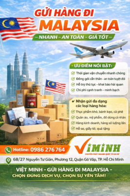 🇲🇾✈️ SHIPPING TO MALAYSIA – FAST • SAFE • AFFORDABLE ✈️🇲🇾 Do you need to send packages to Malaysia for your family, friends, or business partners? 👉 Don’t worry! We provide reliable – professional – cost-effective international shipping services. 📦 We accept a wide range of items: ✔️ Dried food, snacks, coffee ✔️ Clothing, cosmetics, personal items ✔️ Business goods, bulk shipments ✔️ Documents, paperwork, gifts 🚀 Outstanding advantages: ✅ Fast delivery time ✅ Careful packing – maximum safety guaranteed ✅ Full support with customs procedures & declarations ✅ Clear shipment tracking ✅ Competitive & transparent pricing 📞 Contact us now for consultation & quotation: ☎️ 0986 276 764 🏠 Drop-off address: 📍 68/27 Nguyen Tu Gian Street, Ward 12, Go Vap District, Ho Chi Minh City 💬 Inbox our fanpage or call us now for fast and worry-free delivery! 👉 Send to Malaysia – Choose the right service, choose peace of mind!