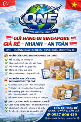 🇸🇬✈️ GỬI HÀNG ĐI SINGAPORE GIÁ RẺ – NHANH – AN TOÀN ✈️🇸🇬 QNE – QUẢNG NGÃI EXPRESS | VẬN CHUYỂN QUỐC TẾ UY TÍN Bạn cần gửi hàng đi Singapore cho người thân, bạn bè hay đối tác kinh doanh nhưng lo chi phí cao, thủ tục phức tạp? 👉 QNE – Quảng Ngãi Express mang đến dịch vụ gửi hàng đi Singapore GIÁ RẺ – NHANH CHÓNG – AN TÂM TUYỆT ĐỐI! ________________________________________ 📦 NHẬN GỬI HÀNG ĐI SINGAPORE ĐA DẠNG ✅ Hồ sơ, giấy tờ, chứng từ ✅ Thực phẩm khô, đặc sản Việt Nam ✅ Mỹ phẩm, quần áo, giày dép ✅ Hàng cá nhân, quà tặng ✅ Hàng kinh doanh, hàng xuất khẩu ________________________________________ 🚀 ƯU ĐIỂM KHI GỬI HÀNG ĐI SINGAPORE TẠI QNE ⭐ Giá cước cạnh tranh – tiết kiệm chi phí ⭐ Thời gian vận chuyển nhanh, ổn định ⭐ Hỗ trợ đóng gói – hút chân không – dán nhãn đạt chuẩn quốc tế ⭐ Hỗ trợ khai báo & thủ tục hải quan trọn gói ⭐ Theo dõi hành trình hàng hóa 24/7 ________________________________________ 💙 QNE – QUẢNG NGÃI EXPRESS CAM KẾT ✔️ Giao hàng đúng hẹn – an toàn tuyệt đối ✔️ Minh bạch chi phí – không phát sinh ✔️ Tư vấn tận tâm trước & sau khi gửi ________________________________________ 📞 LIÊN HỆ NGAY ĐỂ ĐƯỢC TƯ VẤN & BÁO GIÁ QNE – QUẢNG NGÃI EXPRESS 📱 Hotline: 0937 606 439 / 0704 679 939 👉 📌 Kho HCM: 68 Nguyễn Tử Giản, P. An Hội Tây, TP.HCM 👉 📌 Kho Hà Nội: Ngõ 28 Đại Linh, Quận Nam Từ Liêm, Hà Nội Website: https://quangngaiexpress76.blogspot.com/ 🌍 Worldwide Delivery – Local Care #QuangNgaiExpress #GuiHangDiNuocNgoai #GuiHangDiMy #GuiHangDiUc #GuiHangQuocTe #ChuyenPhatNhanh #GuiHangUyTin