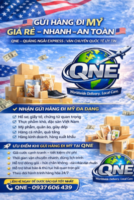 🇺🇸✈️ GỬI HÀNG ĐI MỸ GIÁ RẺ – NHANH – AN TOÀN ✈️🇺🇸 QNE – QUẢNG NGÃI EXPRESS | VẬN CHUYỂN QUỐC TẾ UY TÍN Bạn đang cần gửi hàng đi Mỹ cho người thân, bạn bè hay đối tác kinh doanh nhưng lo lắng về giá cước cao, thủ tục phức tạp? 👉 QNE – Quảng Ngãi Express mang đến giải pháp gửi hàng đi Mỹ GIÁ RẺ – AN TÂM TUYỆT ĐỐI! ________________________________________ 📦 NHẬN GỬI HÀNG ĐI MỸ ĐA DẠNG ✅ Hồ sơ, giấy tờ, chứng từ quan trọng ✅ Thực phẩm khô, đặc sản Việt Nam ✅ Mỹ phẩm, quần áo, giày dép ✅ Hàng cá nhân, quà tặng ✅ Hàng kinh doanh, hàng xuất khẩu ________________________________________ 🚀 ƯU ĐIỂM KHI GỬI HÀNG ĐI MỸ TẠI QNE ⭐ Giá cước cạnh tranh – tiết kiệm chi phí ⭐ Thời gian vận chuyển nhanh, đúng lịch trình ⭐ Hỗ trợ đóng gói – hút chân không – dán nhãn đạt chuẩn ⭐ Hỗ trợ khai báo & thủ tục hải quan trọn gói ⭐ Theo dõi hành trình hàng hóa 24/7 ________________________________________ 💙 QNE – QUẢNG NGÃI EXPRESS CAM KẾT ✔️ Hàng đi an toàn – giao tận tay người nhận ✔️ Minh bạch chi phí – không phát sinh ✔️ Tư vấn rõ ràng trước khi gửi ________________________________________ 📞 LIÊN HỆ NGAY ĐỂ ĐƯỢC BÁO GIÁ TỐT NHẤT QNE – QUẢNG NGÃI EXPRESS 📱 Hotline: 0937 606 439 / 0704 679 939 👉 📌 Kho HCM: 68 Nguyễn Tử Giản, P. An Hội Tây, TP.HCM 👉 📌 Kho Hà Nội: Ngõ 28 Đại Linh, Quận Nam Từ Liêm, Hà Nội Website: https://quangngaiexpress76.blogspot.com/ 🌍 Worldwide Delivery – Local Care #QuangNgaiExpress #GuiHangDiNuocNgoai #GuiHangDiMy #GuiHangDiUc #GuiHangQuocTe #ChuyenPhatNhanh #GuiHangUyTin