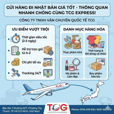 ✈️ GỬI HÀNG ĐI NHẬT BẢN GIÁ TỐT – THÔNG QUAN NHANH CHÓNG CÙNG TCG EXPRESS! Bạn muốn gửi những món quà quê hương, thực phẩm, quần áo cho người thân, người yêu, hay bạn bè đang là du học sinh, thực tập sinh tại Nhật Bản? Hay bạn là chủ shop cần nguồn vận chuyển hàng hóa kinh doanh sang Tokyo, Osaka, Nagoya... ổn định và tiết kiệm? Hãy để Công ty TNHH Vận chuyển Quốc tế TCG đồng hành cùng bạn! Chúng tôi mang đến dịch vụ chuyển phát nhanh đi Nhật Bản chuyên nghiệp, an toàn và tối ưu chi phí. ✨ NHỮNG ƯU ĐIỂM VƯỢT TRỘI CỦA TCG EXPRESS: Thời gian siêu tốc: Chỉ từ 2 - 5 ngày làm việc, bưu kiện của bạn đã check-in tại Nhật Bản và giao tận tay người nhận (Door-to-Door). Hỗ trợ trọn gói từ A-Z: Nhận hàng và đóng gói, hút chân không thực phẩm hoàn toàn MIỄN PHÍ. Tư vấn kỹ lưỡng về danh mục hàng hóa được phép nhập khẩu vào Nhật, giúp hạn chế tối đa rủi ro giữ hàng. Chi phí tối ưu: Nhiều hạn mức giá ưu đãi, gửi càng nhiều giá càng rẻ. Phù hợp cho cả cá nhân gửi quà lẫn doanh nghiệp xuất khẩu. An tâm tuyệt đối: Hệ thống mã tracking cập nhật liên tục 24/7 để bạn dễ dàng theo dõi lộ trình đơn hàng trực tuyến. 📦 TCG NHẬN VẬN CHUYỂN ĐA DẠNG CÁC MẶT HÀNG ĐI NHẬT: Thực phẩm khô: Bánh tráng, cà phê, các loại trà, mì tôm, miến, mộc nhĩ, gia vị (tiêu, ớt khô)... (Lưu ý không nhận các loại thịt, trứng, sữa theo quy định kiểm dịch của Nhật). Thời trang & Đồ dùng cá nhân: Quần áo, giày dép, túi xách, sách vở, quà lưu niệm... Mỹ phẩm & Dụng cụ làm đẹp: Kem dưỡng da, mặt nạ, dụng cụ làm nail, mi giả... Bưu phẩm hỏa tốc: Hồ sơ, giấy tờ, chứng từ, thư từ quan trọng. 🎁 ƯU ĐÃI ĐẶC BIỆT THÁNG NÀY: Chiết khấu ngay cho các đơn hàng gửi quà cho người thân số lượng lớn hoặc các đơn hàng định kỳ! 👉 Inbox ngay cho Fanpage hoặc liên hệ trực tiếp qua Hotline để đội ngũ TCG tư vấn chi tiết và báo giá tốt nhất hôm nay! 🏢 CÔNG TY TNHH VẬN CHUYỂN QUỐC TẾ TCG 📍 Địa chỉ: 11 Đường DC7, Phường Tây Thạnh, TP. Hồ Chí Minh, Việt Nam 📞 Hotline/Zalo: 0704 679 939 / 0937 606 439 #TCGExpress #Vanchuyenquocte #GuihangdiNhat #GuihangdiNhatBan #ShiphangdiJapan #Guihanggiare #ChuyenphatnhanhNhatBan #Guihanghcm
