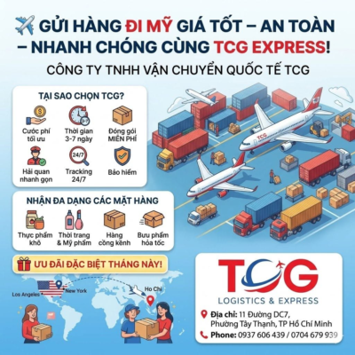 ✈️ GỬI HÀNG ĐI MỸ GIÁ TỐT – AN TOÀN – NHANH CHÓNG CÙNG TCG EXPRESS! Bạn đang tìm kiếm một giải pháp vận chuyển uy tín để gửi quà tặng cho người thân, hay bạn là doanh nghiệp/chủ shop cần xuất khẩu hàng hóa sang Mỹ ổn định, tiết kiệm? Hãy để Công ty TNHH Vận chuyển Quốc tế TCG đồng hành cùng bạn! Với quy trình chuyên nghiệp và mạng lưới kết nối toàn cầu, chúng tôi cam kết mang đến dịch vụ gửi hàng đi Mỹ hoàn hảo nhất. ✨ TẠI SAO BẠN NÊN CHỌN DỊCH VỤ CỦA TCG? Cước phí tối ưu: Bảng giá cạnh tranh, nhiều chương trình ưu đãi lớn cho các kiện hàng nặng hoặc khách hàng gửi thường xuyên. Thời gian nhanh chóng: Chỉ từ 3 - 7 ngày làm việc, hàng hóa của bạn sẽ được giao tận tay người nhận tại Mỹ. Hỗ trợ trọn gói từ A-Z: Hỗ trợ đóng gói hàng hóa đúng chuẩn quy định hàng không hoàn toàn MIỄN PHÍ. Tư vấn và xử lý nhanh gọn các thủ tục hải quan, chứng nhận FDA, MSDS... An tâm tuyệt đối: Cung cấp mã tracking theo dõi lộ trình đơn hàng 24/7. Cam kết bảo hiểm và bồi thường hàng hóa rõ ràng, minh bạch. 📦 TCG NHẬN VẬN CHUYỂN ĐA DẠNG CÁC MẶT HÀNG: Thực phẩm: Khô hải sản, bánh tráng, cà phê, trà, các loại gia vị... Thời trang & Mỹ phẩm: Quần áo, giày dép, túi xách, kem dưỡng da, dụng cụ làm nail... Hàng cồng kềnh, giá trị cao: Đồ thủ công mỹ nghệ, tranh ảnh, nệm, đồ nội thất gỗ... Bưu phẩm: Giấy tờ, hồ sơ, chứng từ quan trọng hỏa tốc. 🎁 ƯU ĐÃI ĐẶC BIỆT: Liên hệ ngay hôm nay để nhận báo giá ưu đãi tốt nhất cho chuyến hàng của bạn! 👉 Inbox trực tiếp cho Fanpage hoặc gọi ngay vào Hotline để được đội ngũ TCG tư vấn chi tiết và hỗ trợ lấy hàng nhanh chóng. 🏢 CÔNG TY TNHH VẬN CHUYỂN QUỐC TẾ TCG 📍 Địa chỉ: 11 Đường DC7, Phường Tây Thạnh, TP. Hồ Chí Minh, Việt Nam 📞 Hotline/Zalo: 0937 606 439 / 0704 679 939 #TCGExpress #Vanchuyenquocte #GuihangdiMy #Guihanggiare #ShiphangdiMy #GuihangTPHCM