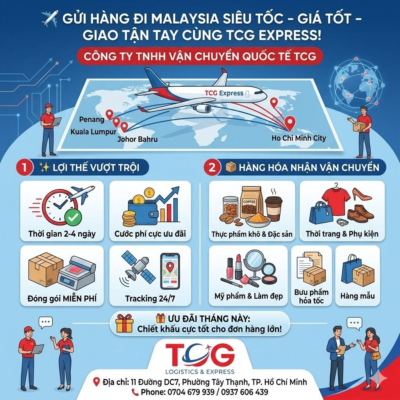 ✈️ GỬI HÀNG ĐI MALAYSIA SIÊU TỐC – GIÁ TỐT – GIAO TẬN TAY CÙNG TCG EXPRESS! Bạn đang tìm kiếm một dịch vụ vận chuyển uy tín để gửi quà tặng, nhu yếu phẩm, đặc sản quê nhà cho người thân, bạn bè đang sinh sống tại Malaysia? Hay bạn là chủ doanh nghiệp, chủ shop online muốn mở rộng thị trường kinh doanh sang Kuala Lumpur, Penang, Johor Bahru... với chi phí tiết kiệm nhất? Đừng tìm đâu xa! Công ty TNHH Vận chuyển Quốc tế TCG chính là giải pháp hoàn hảo dành cho bạn. Chúng tôi cam kết mang đến dịch vụ chuyển phát nhanh đi Malaysia AN TOÀN – CHUYÊN NGHIỆP – TIẾT KIỆM tối đa. ✨ NHỮNG LỢI THẾ VƯỢT TRỘI KHI CHỌN TCG EXPRESS: Thời gian siêu tốc: Nhờ chặng bay ngắn và lịch bay dày đặc, bưu kiện của bạn sẽ đến nơi chỉ từ 2 - 4 ngày làm việc (Door-to-Door). Cước phí cực ưu đãi: Giá cước siêu rẻ cho khu vực Đông Nam Á, có chính sách giá chiết khấu đặc biệt cho đơn hàng nặng hoặc các đối tác gửi hàng số lượng lớn, đều đặn. Dịch vụ hỗ trợ trọn gói miễn phí: Hỗ trợ nhận hàng và đóng gói thùng carton, hút chân không thực phẩm hoàn toàn MIỄN PHÍ. Đội ngũ chuyên nghiệp hỗ trợ chuẩn hóa chứng từ, khai báo hải quan nhanh gọn. An tâm tuyệt đối: Mã tracking theo dõi lộ trình đơn hàng trực tuyến được cập nhật liên tục 24/7 giúp bạn dễ dàng quản lý bưu kiện của mình. 📦 TCG NHẬN VẬN CHUYỂN ĐA DẠNG CÁC MẶT HÀNG ĐI MALAYSIA: Đặc sản & Thực phẩm khô: Bánh tráng, trà, cà phê, các loại hạt, gia vị quê hương, hải sản khô (mực khô, cá khô)... Thời trang & Phụ kiện: Quần áo, giày dép, túi xách, ví da, đồ dùng cá nhân... Mỹ phẩm & Dụng cụ làm đẹp: Kem dưỡng da, son môi, mặt nạ dưỡng chất, mi giả, dụng cụ làm nail... Hàng mẫu & Bưu phẩm hỏa tốc: Hồ sơ, chứng từ, giấy tờ quan trọng, hàng mẫu doanh nghiệp. 🎁 ƯU ĐÃI ĐẶC BIỆT THÁNG NÀY: Inbox hoặc gọi điện ngay hôm nay để nhận bảng giá chiết khấu hấp dẫn nhất cho tuyến Malaysia! 👉 Đội ngũ TCG đã sẵn sàng tư vấn chi tiết và đến lấy hàng tận nơi cho bạn! 🏢 CÔNG TY TNHH VẬN CHUYỂN QUỐC TẾ TCG 📍 Địa chỉ: 11 Đường DC7, Phường Tây Thạnh, TP. Hồ Chí Minh, Việt Nam 📞 Hotline/Zalo: 0704 679 939 / 0937 606 439 #TCGExpress #Vanchuyenquocte #GuihangdiMalaysia #ShiphangdiMalaysia #Guihanggiare #ChuyenphatnhanhMalaysia #Guihanghcm #GuihangdiMa