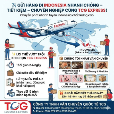 ✈️ GỬI HÀNG ĐI INDONESIA NHANH CHÓNG – TIẾT KIỆM – CHUYÊN NGHIỆP CÙNG TCG EXPRESS! Bạn cần gửi bưu phẩm, tài liệu hỏa tốc hay những kiện hàng hóa cho đối tác, người thân đang sinh sống tại Indonesia? Bạn là doanh nghiệp, chủ shop online muốn tiếp cận thị trường vạn đảo (Jakarta, Bali, Surabaya...) nhưng lo ngại về chi phí và thủ tục vận chuyển? Hãy để Công ty TNHH Vận chuyển Quốc tế TCG đồng hành cùng bạn! Chúng tôi tự hào đem đến dịch vụ chuyển phát nhanh tuyến Indonesia chất lượng cao, giúp hàng hóa lưu thông An toàn – Tối ưu – Nhanh gọn nhất. ✨ NHỮNG LỢI THẾ VƯỢT TRỘI KHI CHỌN TCG EXPRESS: Thời gian toàn trình tối ưu: Nhờ đường bay thẳng và kết nối liên tục, bưu kiện của bạn sẽ có mặt tại Indonesia chỉ từ 2 - 4 ngày làm việc (Door-to-Door). Giá cước siêu tiết kiệm: Chi phí cực kỳ ưu đãi cho khu vực ASEAN, đi kèm các chương trình chiết khấu hấp dẫn cho các doanh nghiệp, chủ shop gửi hàng nặng hoặc gửi đều đặn. Dịch vụ hỗ trợ miễn phí từ A-Z: Hỗ trợ nhận hàng và đóng gói chuẩn Express, hút chân không thực phẩm hoàn toàn MIỄN PHÍ. Hỗ trợ khai báo hải quan, xử lý giấy tờ nhanh gọn, chính xác. Theo dõi lộ trình minh bạch: Cung cấp mã tracking cập nhật 24/7 giúp khách hàng dễ dàng kiểm tra vị trí đơn hàng mọi lúc mọi nơi. 📦 TCG NHẬN VẬN CHUYỂN ĐA DẠNG CÁC MẶT HÀNG ĐI INDONESIA: Thực phẩm khô & Đặc sản Việt: Cà phê, các loại trà, bánh tráng, hạt điều, hạt hướng dương, gia vị quê nhà... Thời trang & Phụ kiện: Quần áo, giày dép, túi xách, mũ nón, đồ dùng cá nhân... Mỹ phẩm & Chăm sóc sắc đẹp: Kem dưỡng da, serum, mặt nạ dưỡng da, dụng cụ làm nail, tóc giả... Hàng mẫu doanh nghiệp & Bưu phẩm hỏa tốc: Chứng từ, tài liệu, hồ sơ quan trọng, các loại hàng mẫu thương mại. 🎁 ƯU ĐÃI ĐẶC BIỆT THÁNG NÀY: Nhận ngay ưu đãi giá cước và hỗ trợ đóng gói miễn phí cho các đơn hàng liên hệ hôm nay! 👉 Đừng chần chừ, hãy Inbox ngay cho Fanpage hoặc gọi điện tới Hotline để đội ngũ TCG tư vấn chi tiết nhất! 🏢 CÔNG TY TNHH VẬN CHUYỂN QUỐC TẾ TCG 📍 Địa chỉ: 11 Đường DC7, Phường Tây Thạnh, TP. Hồ Chí Minh, Việt Nam 📞 Hotline/Zalo: 0704 679 939 / 0937 606 439 #TCGExpress #Vanchuyenquocte #GuihangdiIndonesia #ShiphangdiIndonesia #Guihanggiare #ChuyenphatnhanhIndonesia #Guihanghcm #GuihangdiIndo